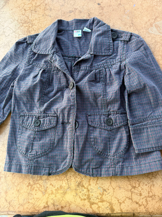 Roxy  suit jacket size Small p- ch. button up …