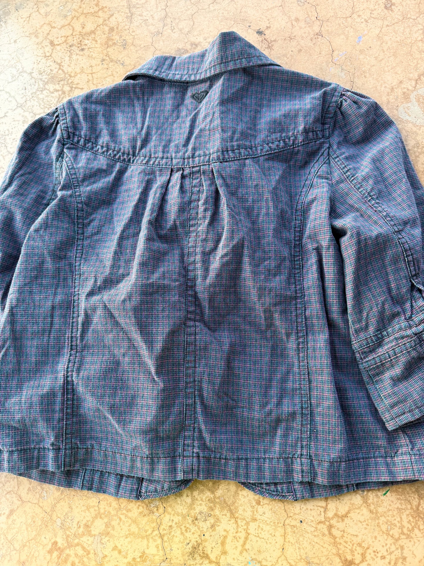 Roxy  suit jacket size Small p- ch. button up …
