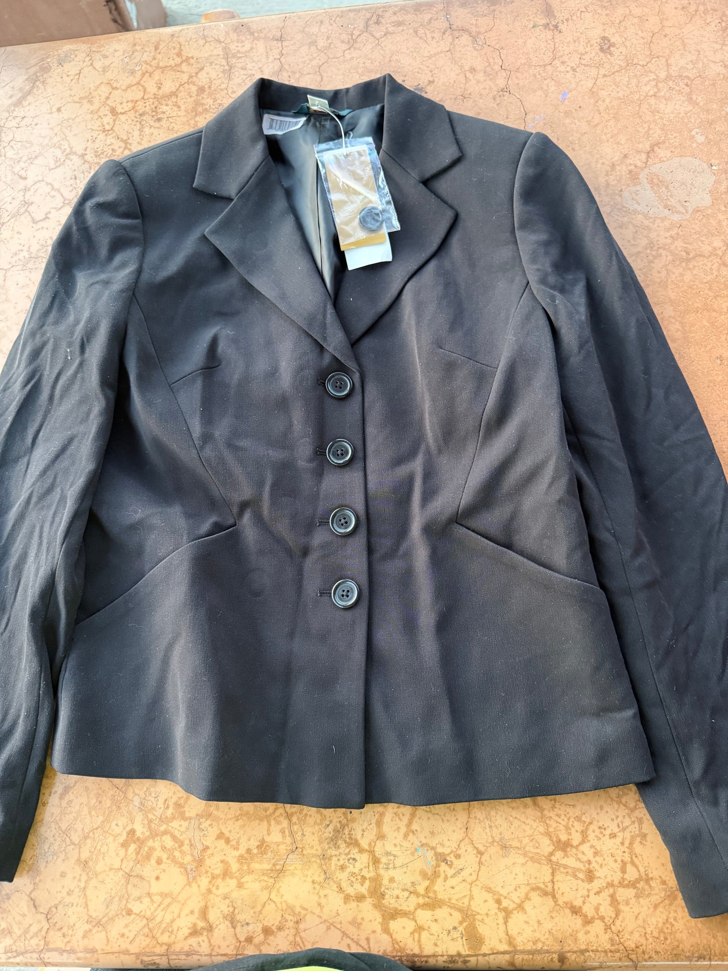 H and W petite sport jacket black size 2 business jacket suit coat New …