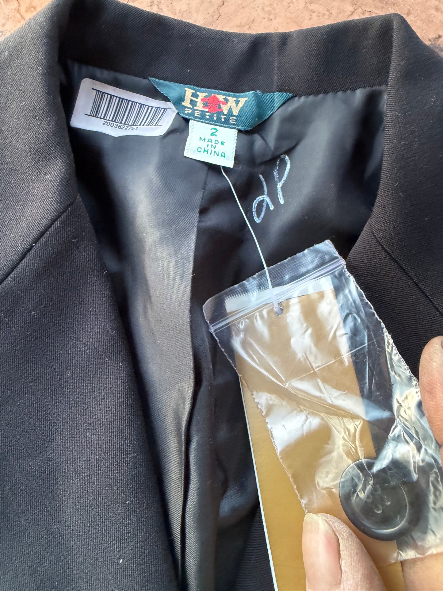H and W petite sport jacket black size 2 business jacket suit coat New …
