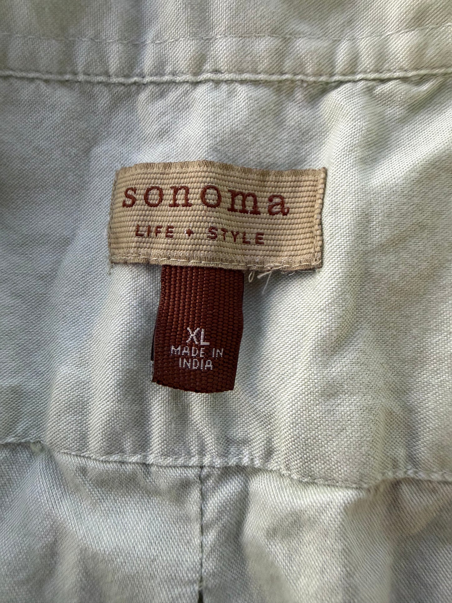 Sonoma button down shirt casual dress up shirt life +Style  men size L …