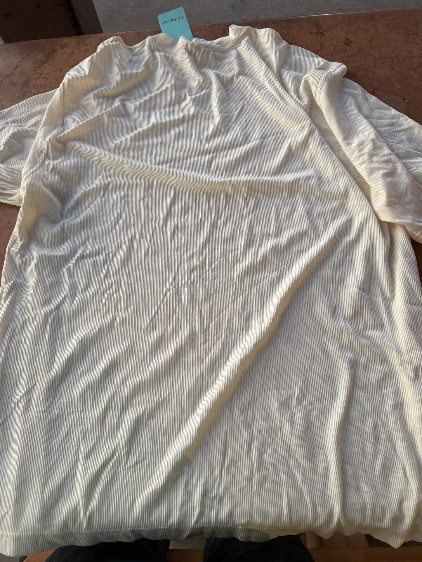 Allora dress up sweater white polyester XXXL mens …