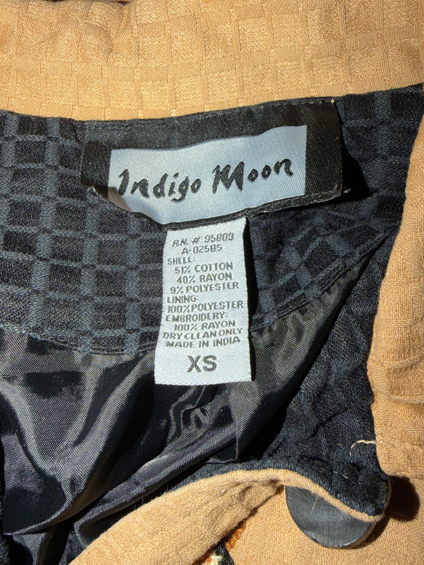 Indigo Moon jacket colorful light jacket  size XS …
