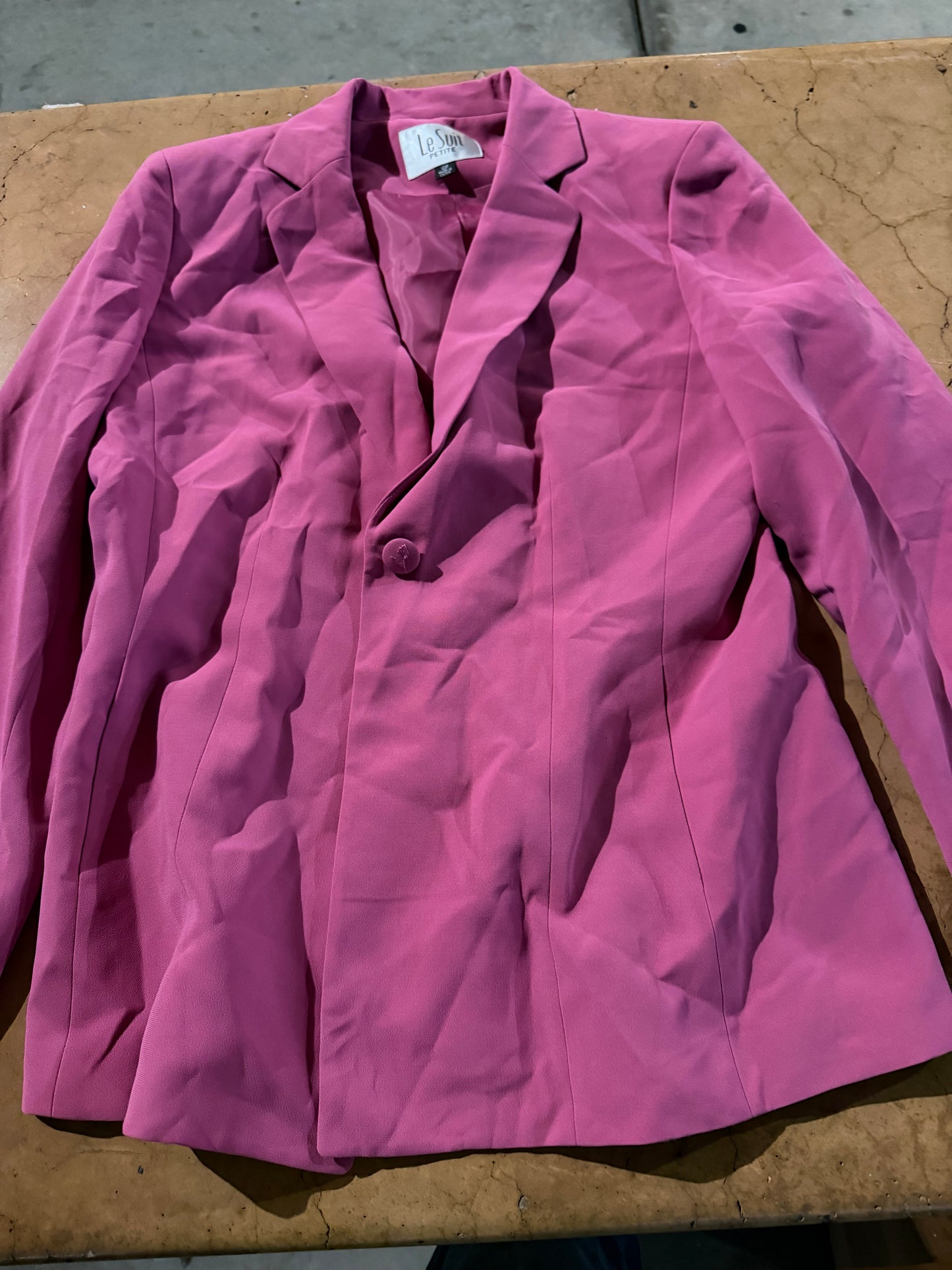 Le Suit Pink suit jacket and Vest size 10 petite …