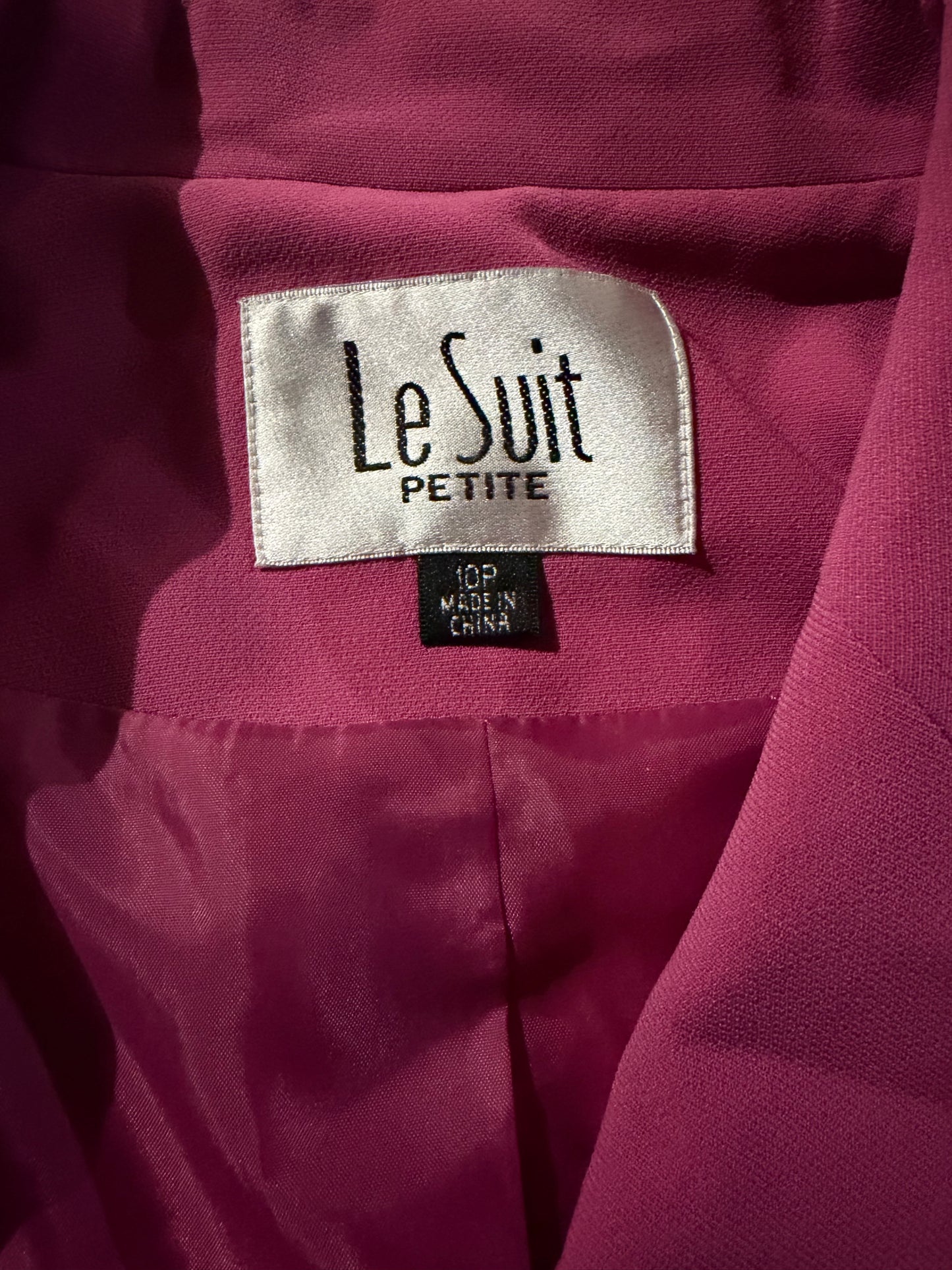 Le Suit Pink suit jacket and Vest size 10 petite …
