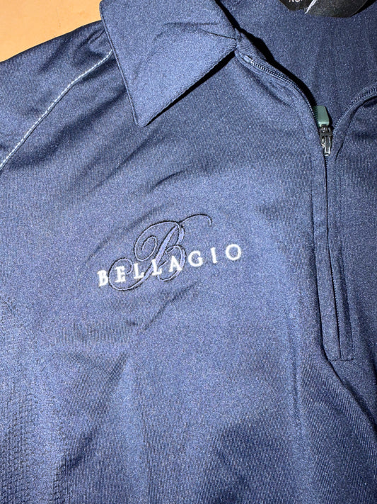 Bellagio casino sports shirt ladies size medium polyester,spandex blue …