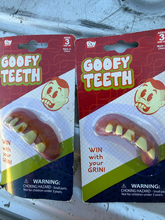 Goofy teeth funny gag toy 2 each new…