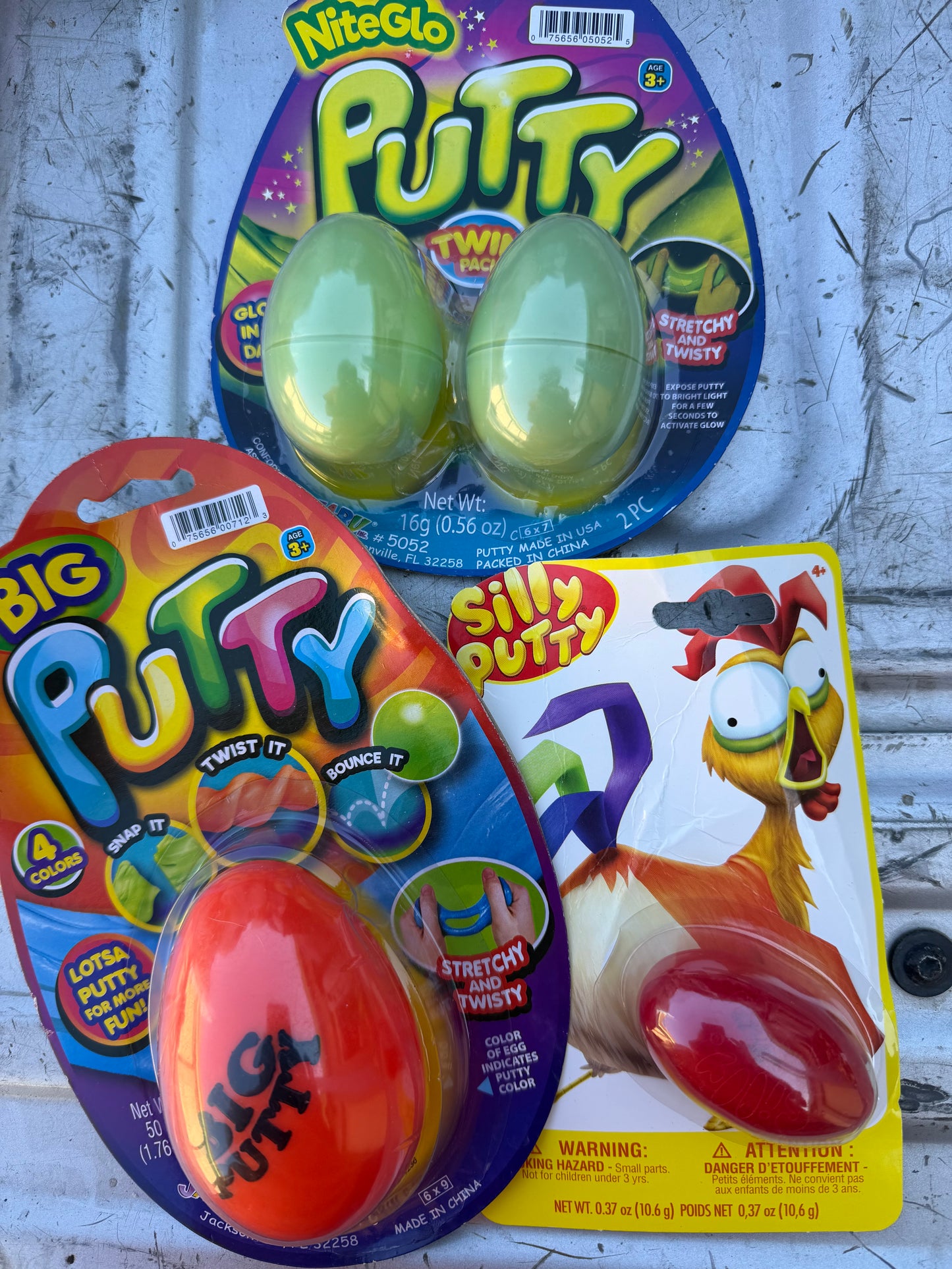 Silly putty big putty and night glow putty new all for one price …