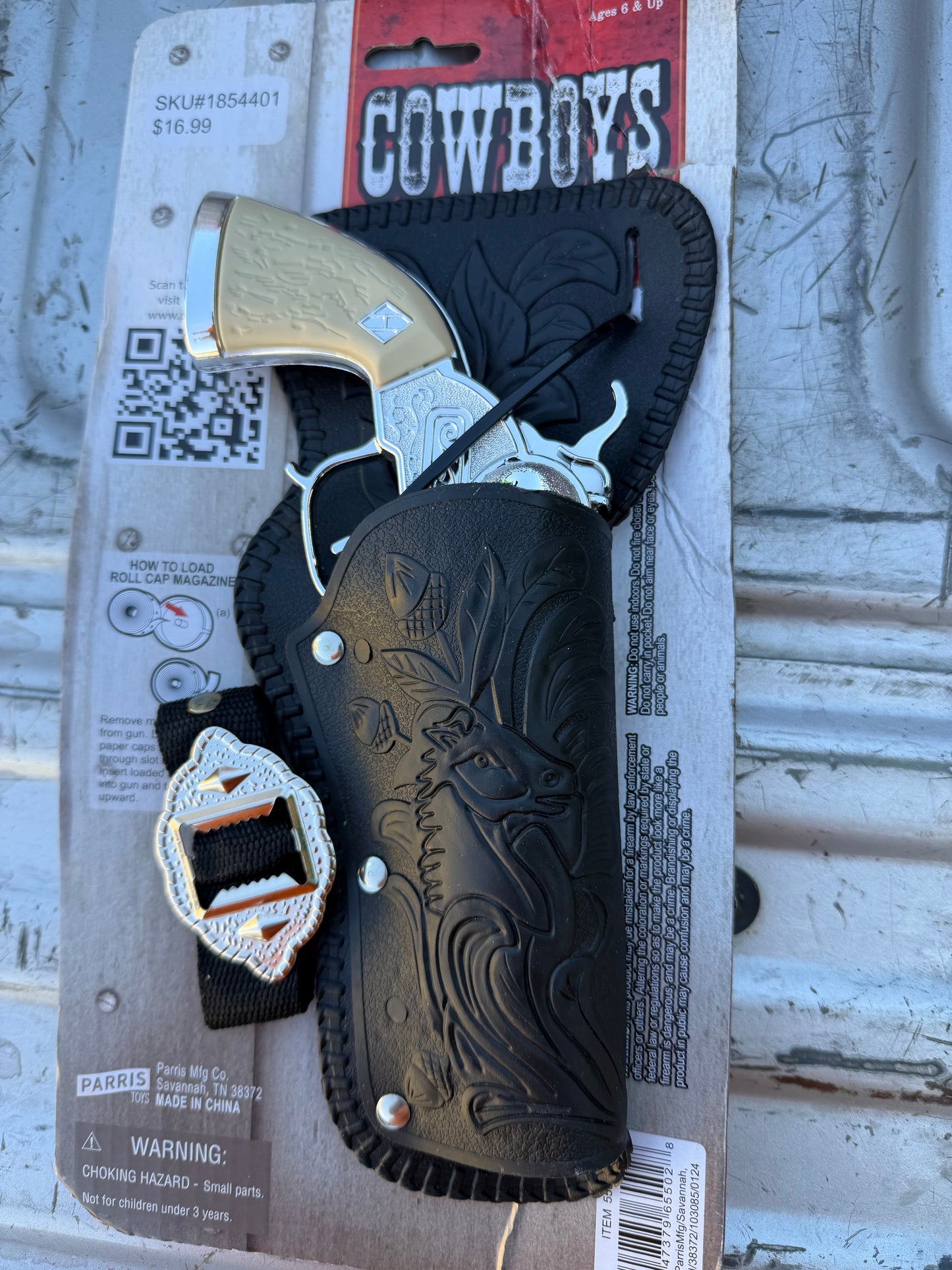 Cap revolver classic Cowboy gun for boys or girls die cast metal new…