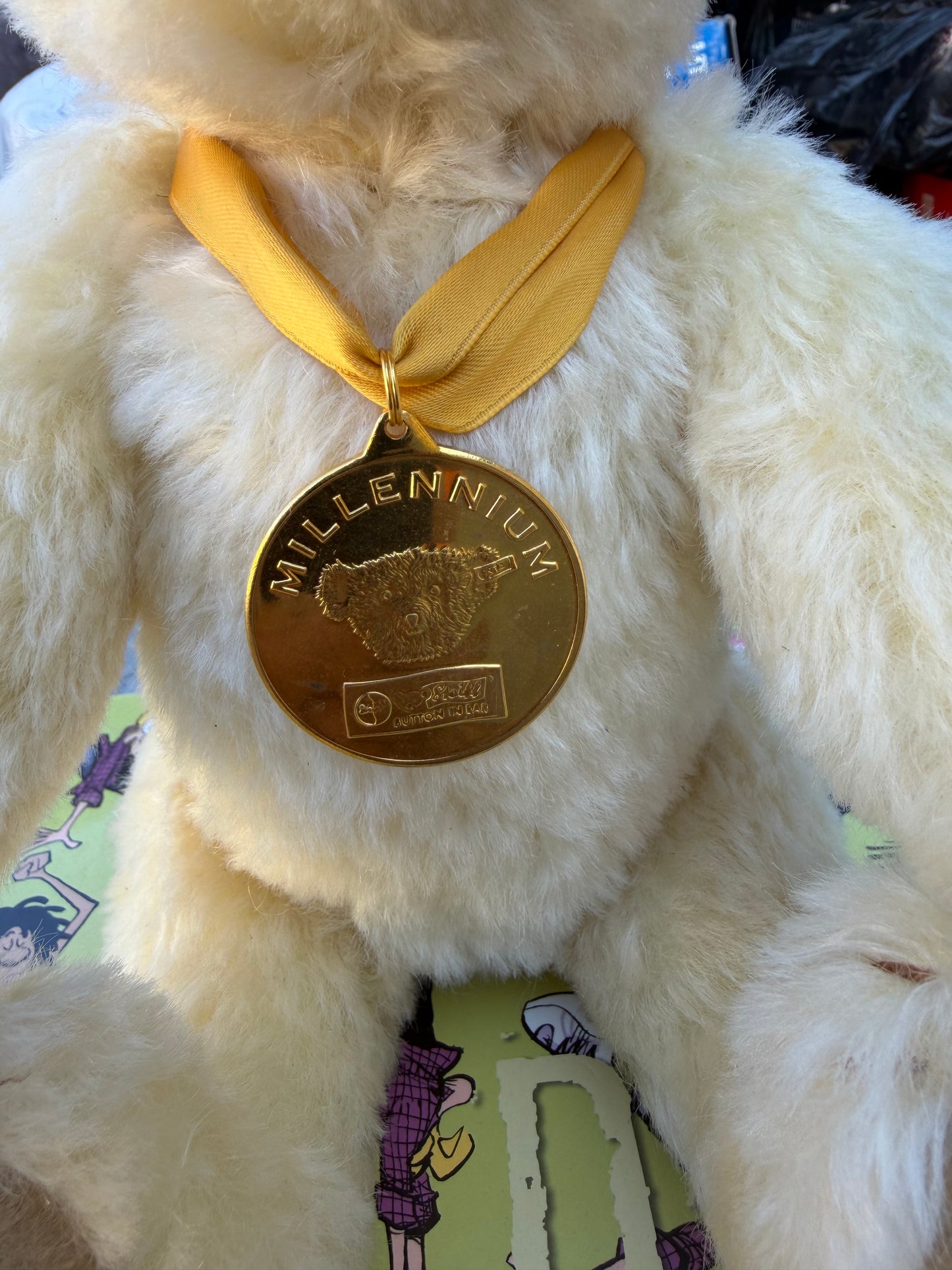 Millennium teddy Bear with medallion plush toy …