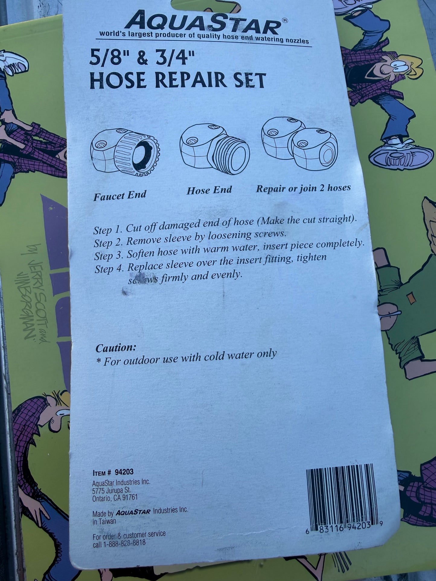 Aqua Star Hose repair kit 5/8 and 3/4 hose size new …