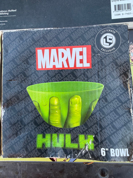 Marvel Comics the Hulk 6 inch bowl for kids green with hand …