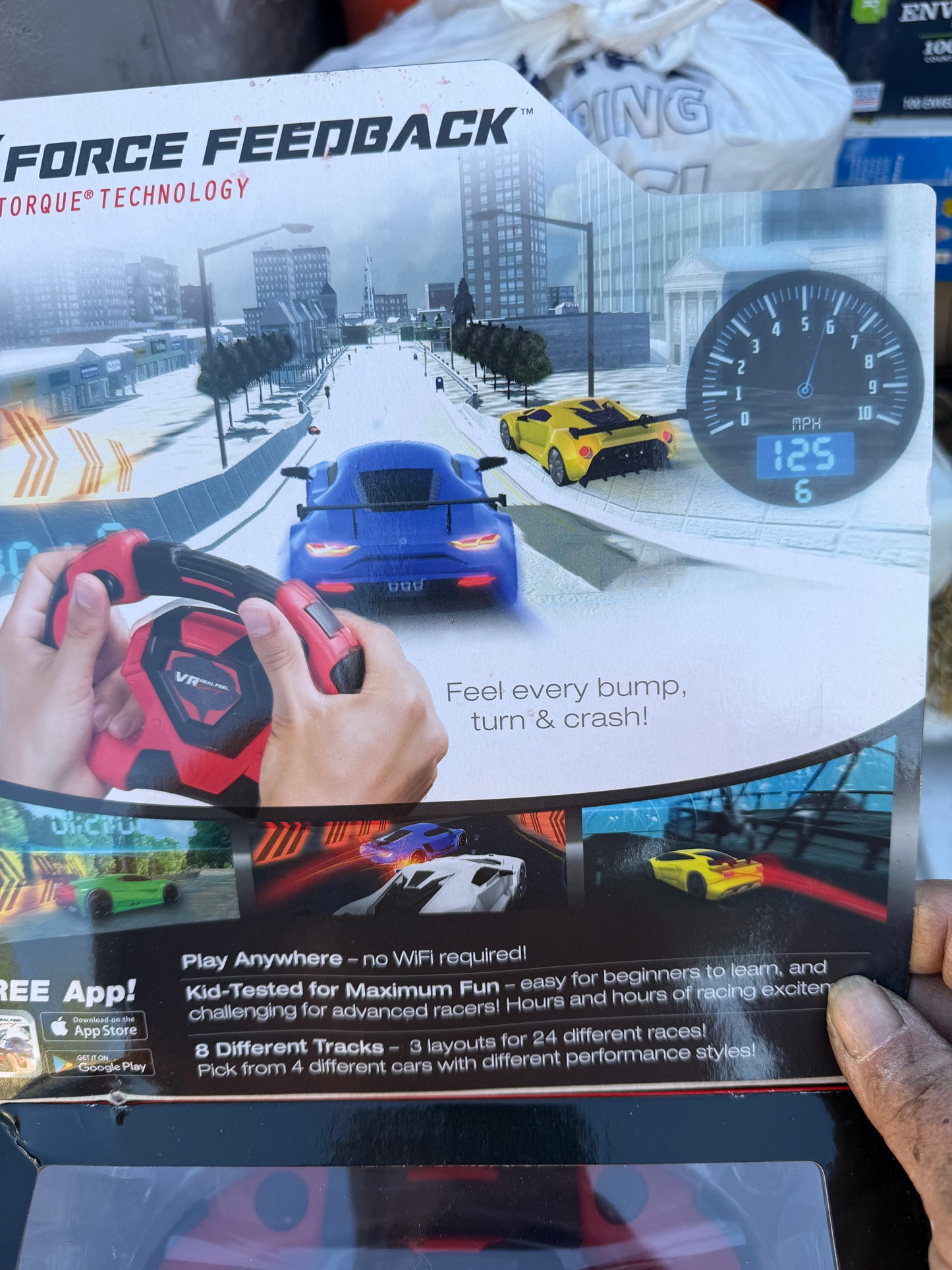 VR glasses Real Feel Racing car with joy stick wheel video game new …