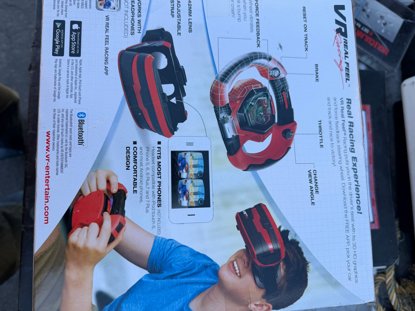 VR glasses Real Feel Racing car with joy stick wheel video game new …
