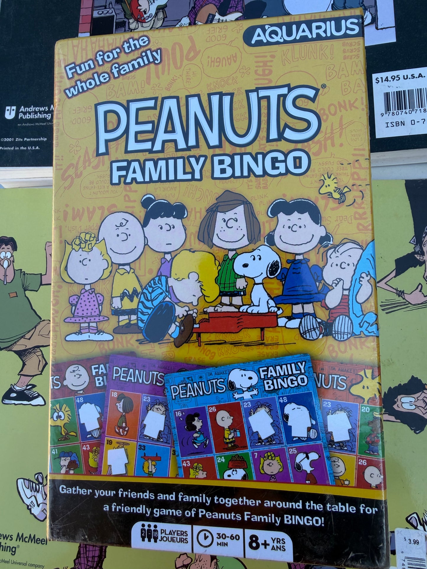 Peanuts cartoon family bingo game new by Aquarius…