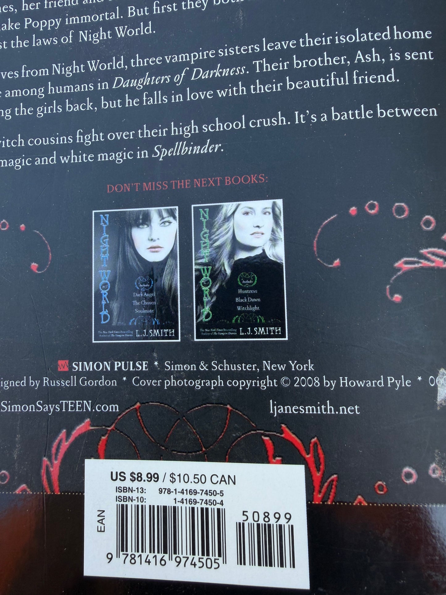 Night world Secret vampire Daughters of Dracula book spellbinding…