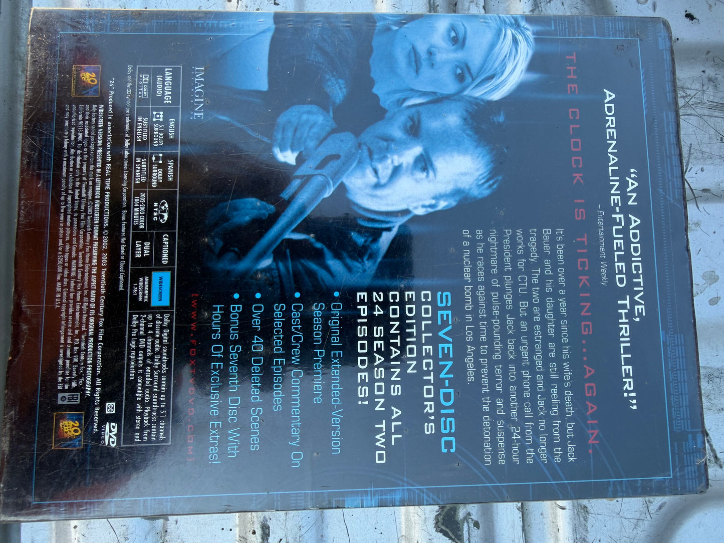 24 tv movie series DVD set wit Kiefer Sutherland sealed New complete episodes for season two New …