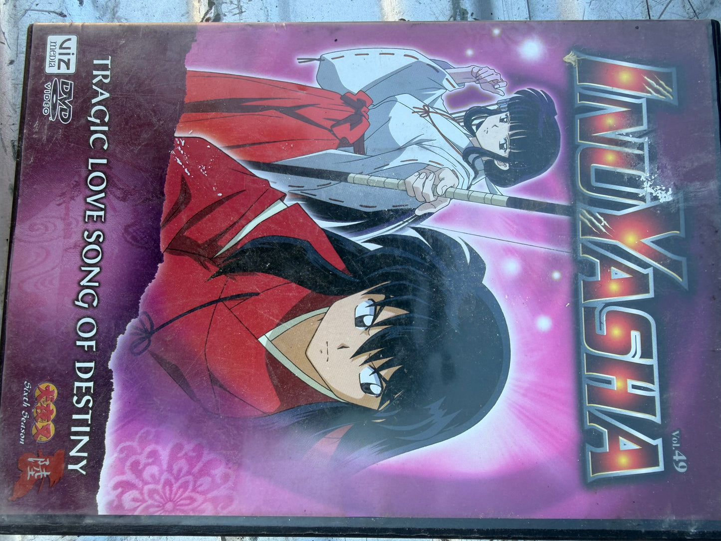 Inuyasha anime dvd movie Tragic love song of Destiny used anime series