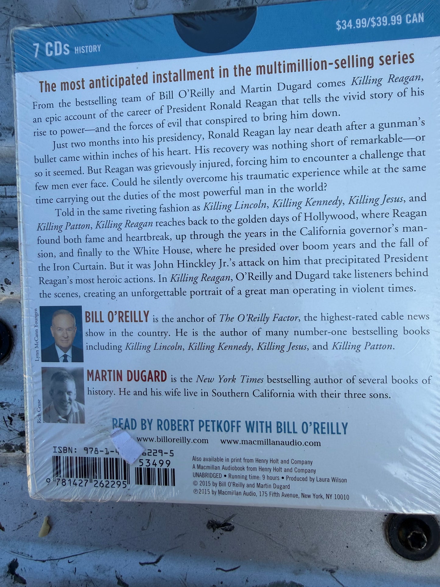 Killing Reagan the pres. attempted assassination audio book on CD by Bill Orailly…