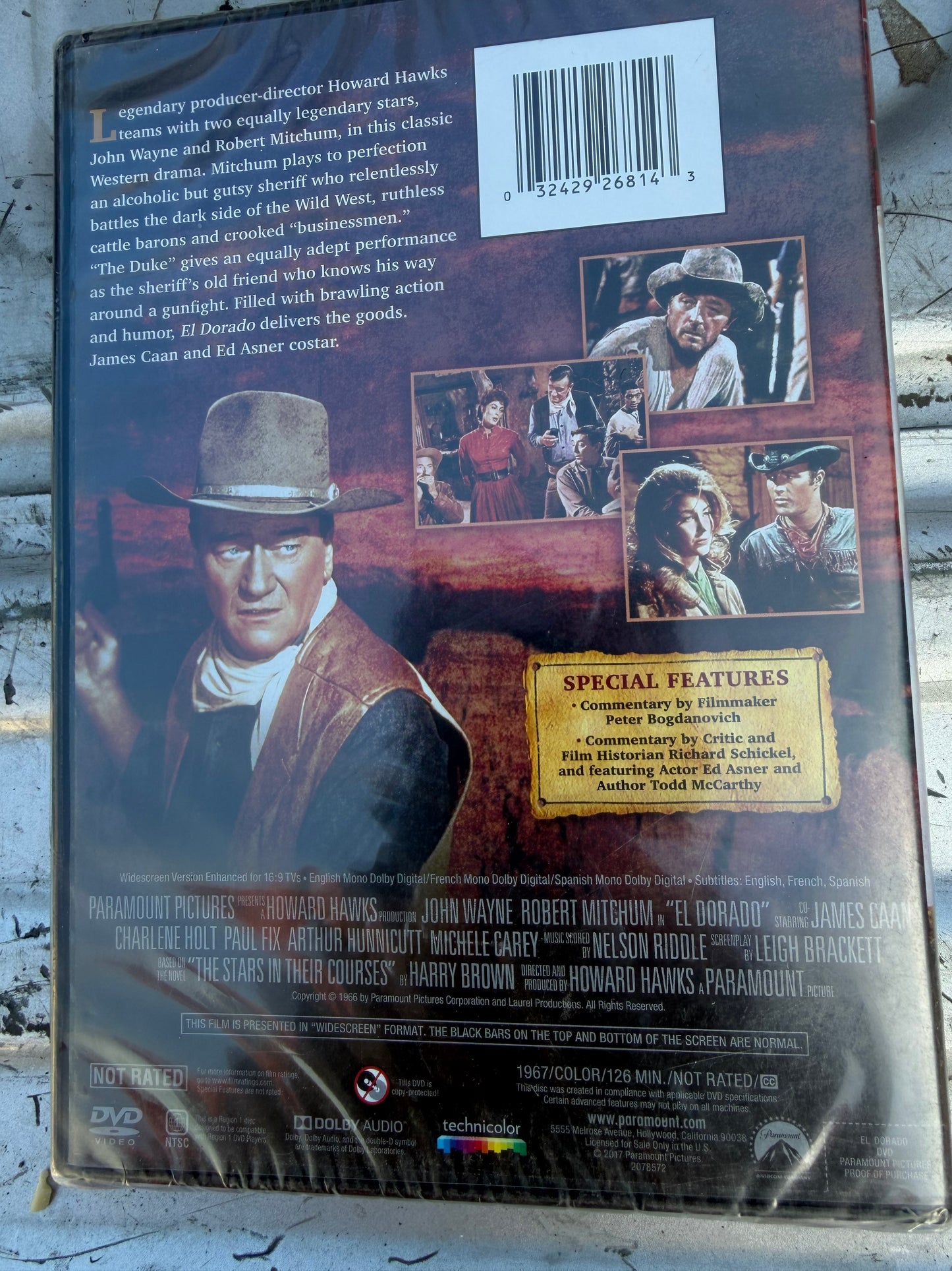 El Dorado John Wayne ratedPG color sealed New western …