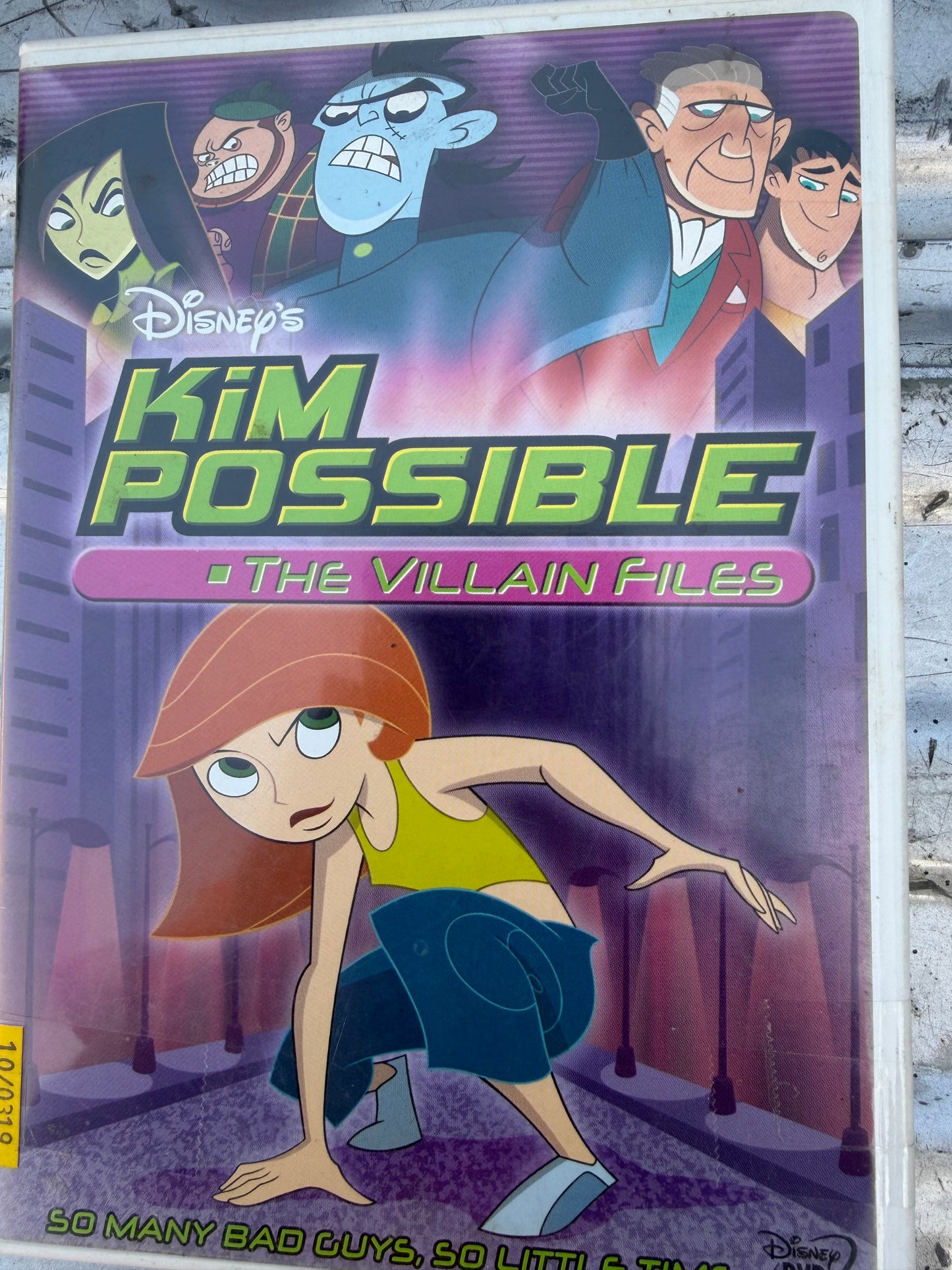 Disney Kim Possible DVD movie the Villain Files used animation…