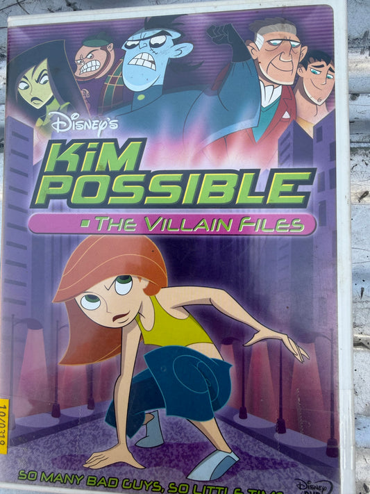 Disney Kim Possible DVD movie the Villain Files used animation…
