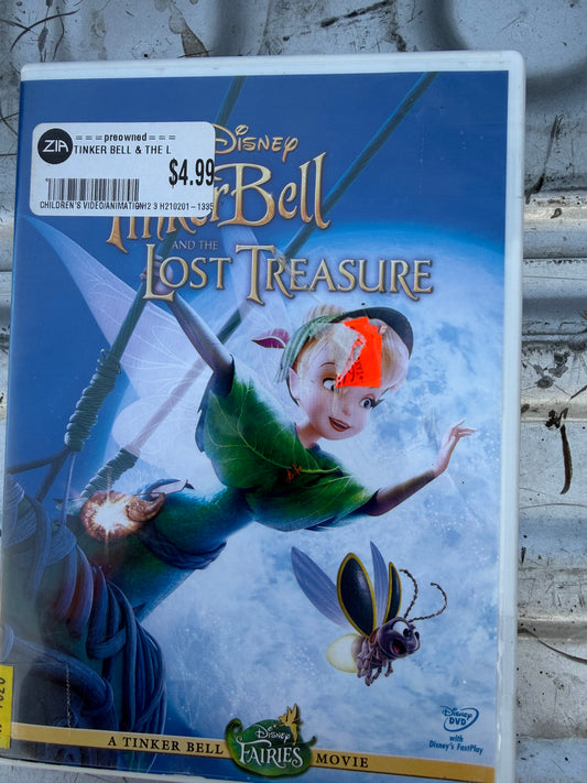 Tinker Bell Walt Disney. The Lost Treasure dvd movie used animation cartoon used …
