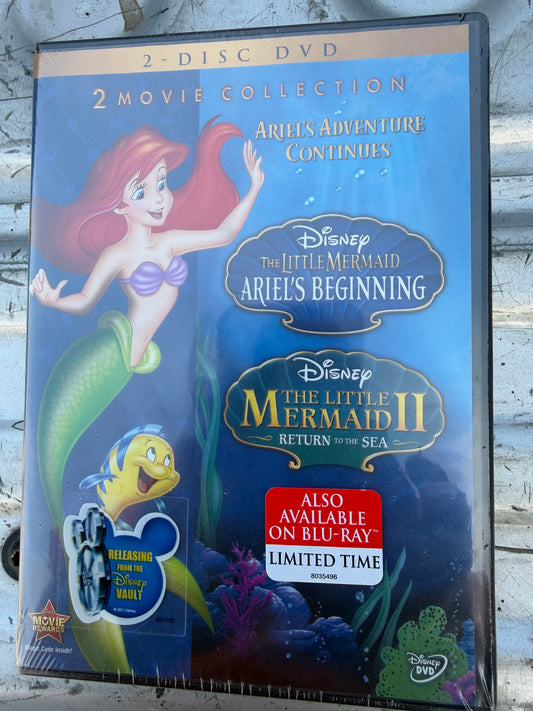 The little Mermaid Walt Disney 1-2 both movies for the price of one brand new …