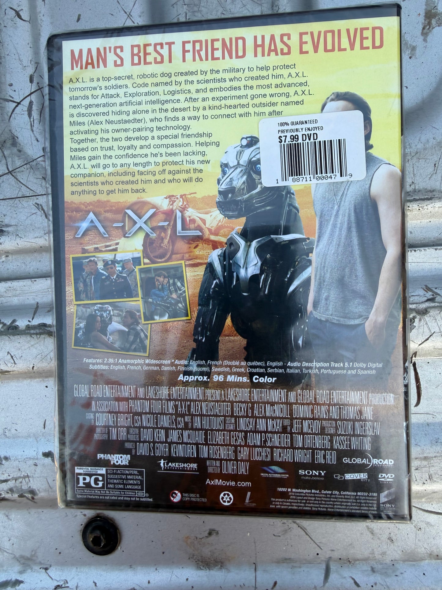 A.x.L DVD movie Robot artificial intelligence as a Dog sealed New …