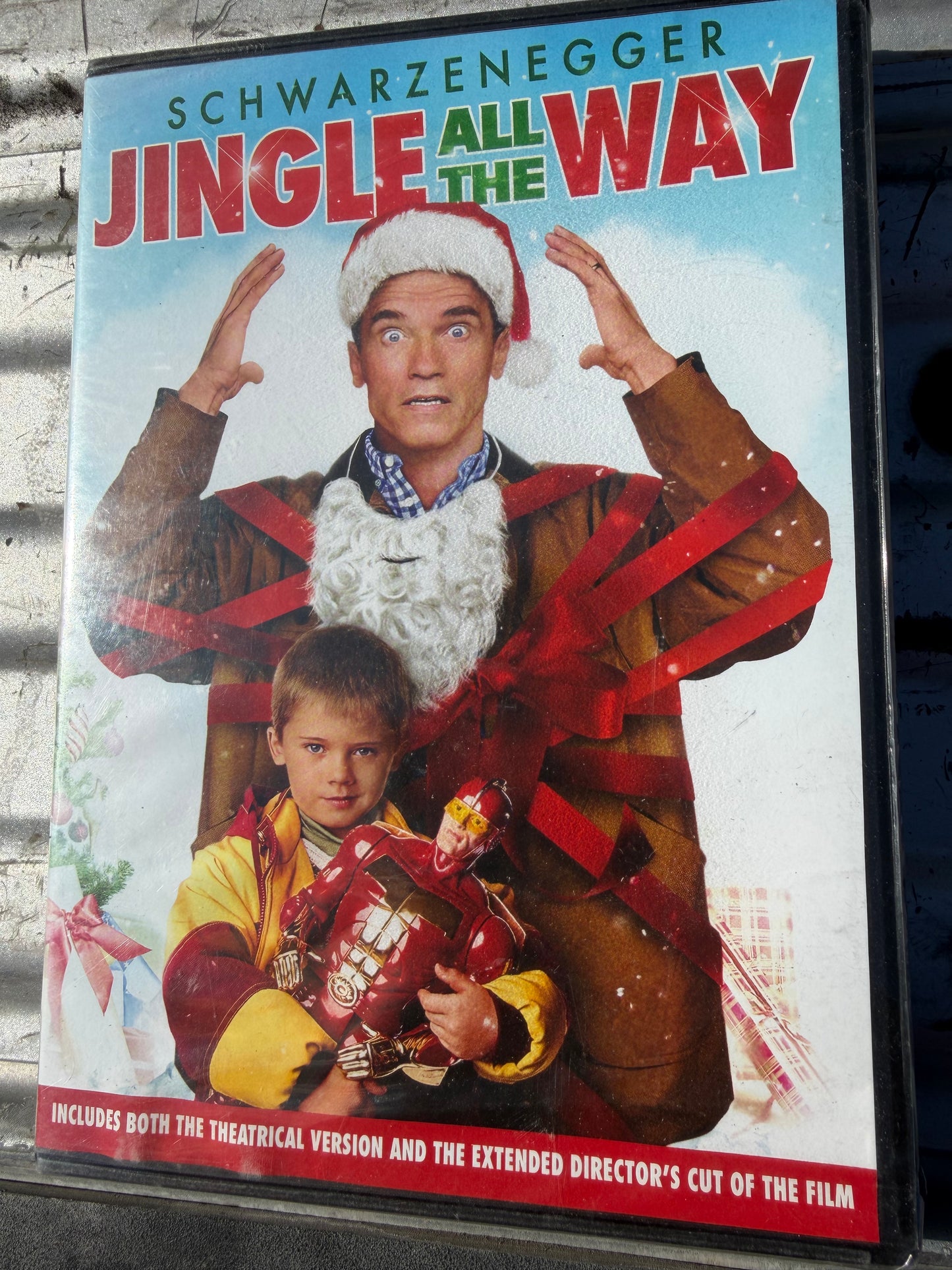 Jingle all the way movie DVD with Arnold Schwarzenegger Christmas story rated G new …