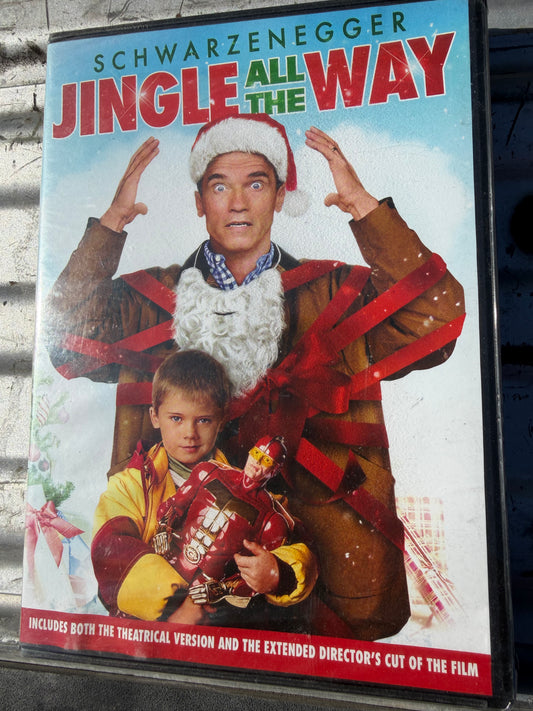 Jingle all the way movie DVD with Arnold Schwarzenegger Christmas story rated G new …