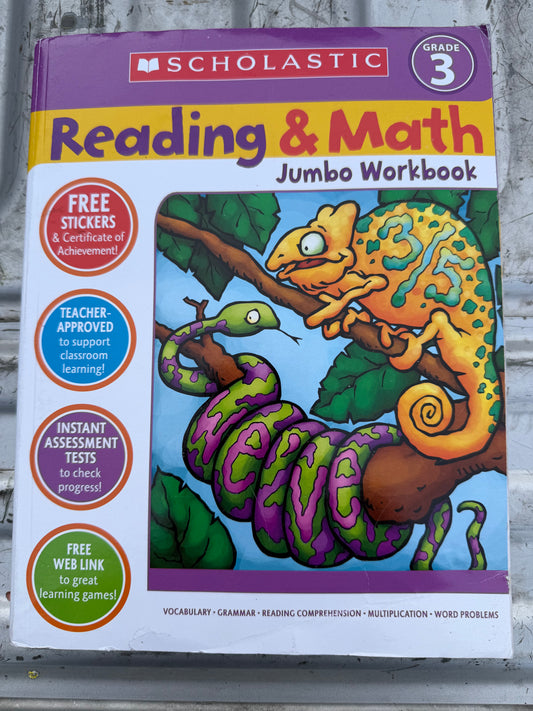 Scholastic learning workbook 3rd grade reading and math new …