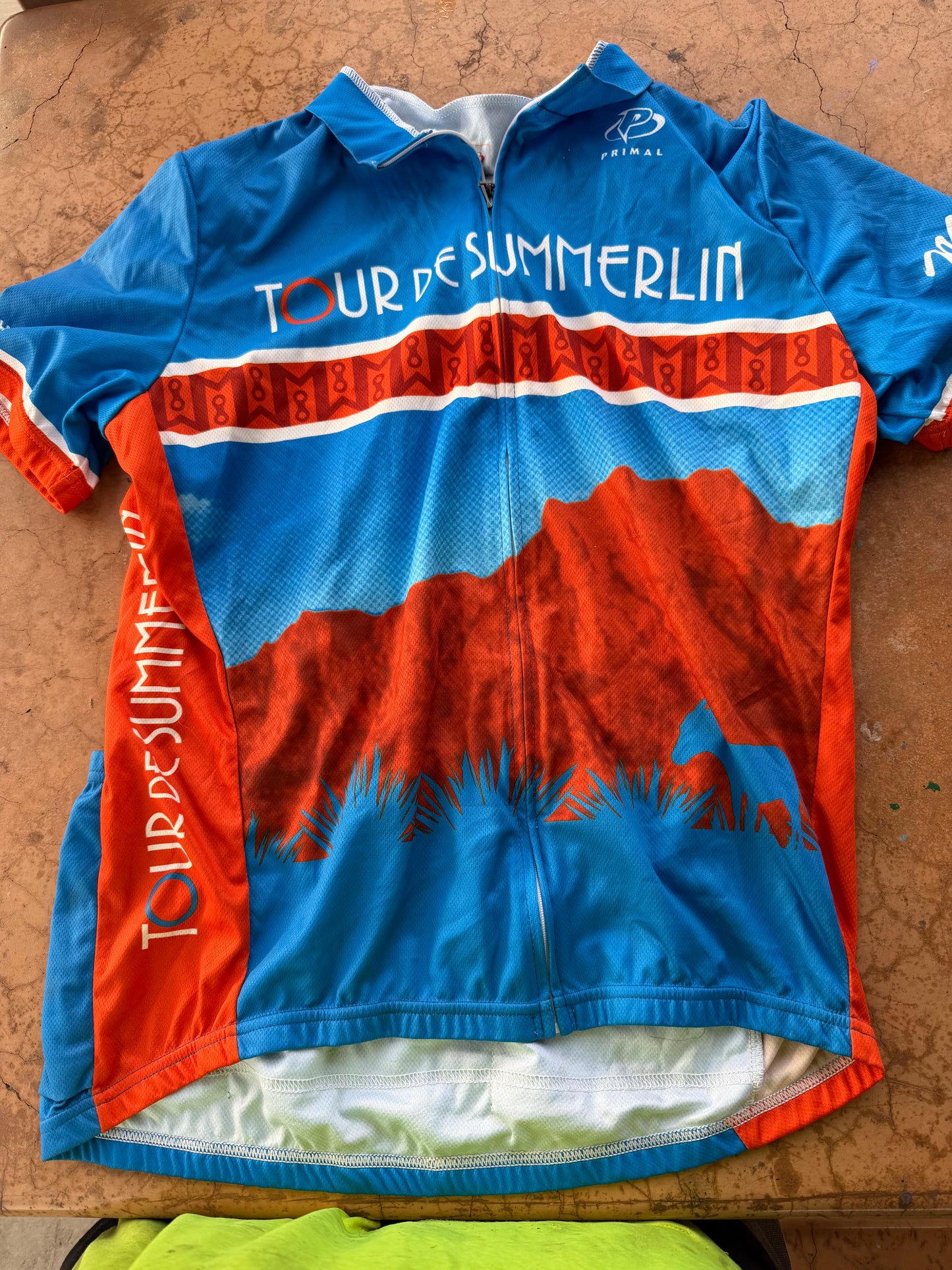 P Sports shirt for Biking races tour de Summberlin in Las Vegas with pockets on the back size XL …
