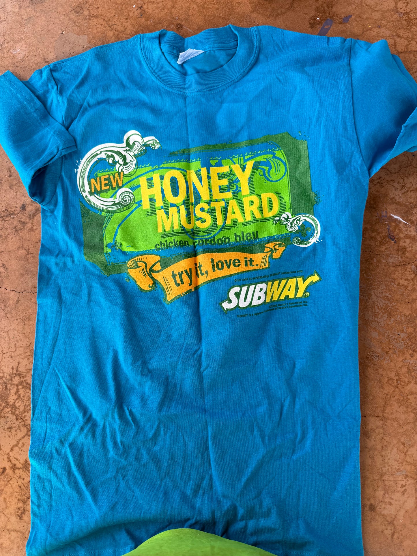Subway tee shirt size Small Honey Mustard try it love it New shirt …