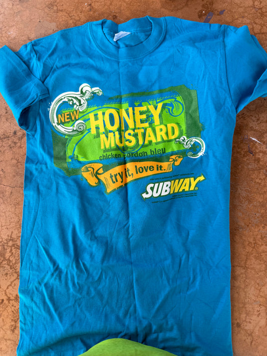 Subway tee shirt size Small Honey Mustard try it love it New shirt …