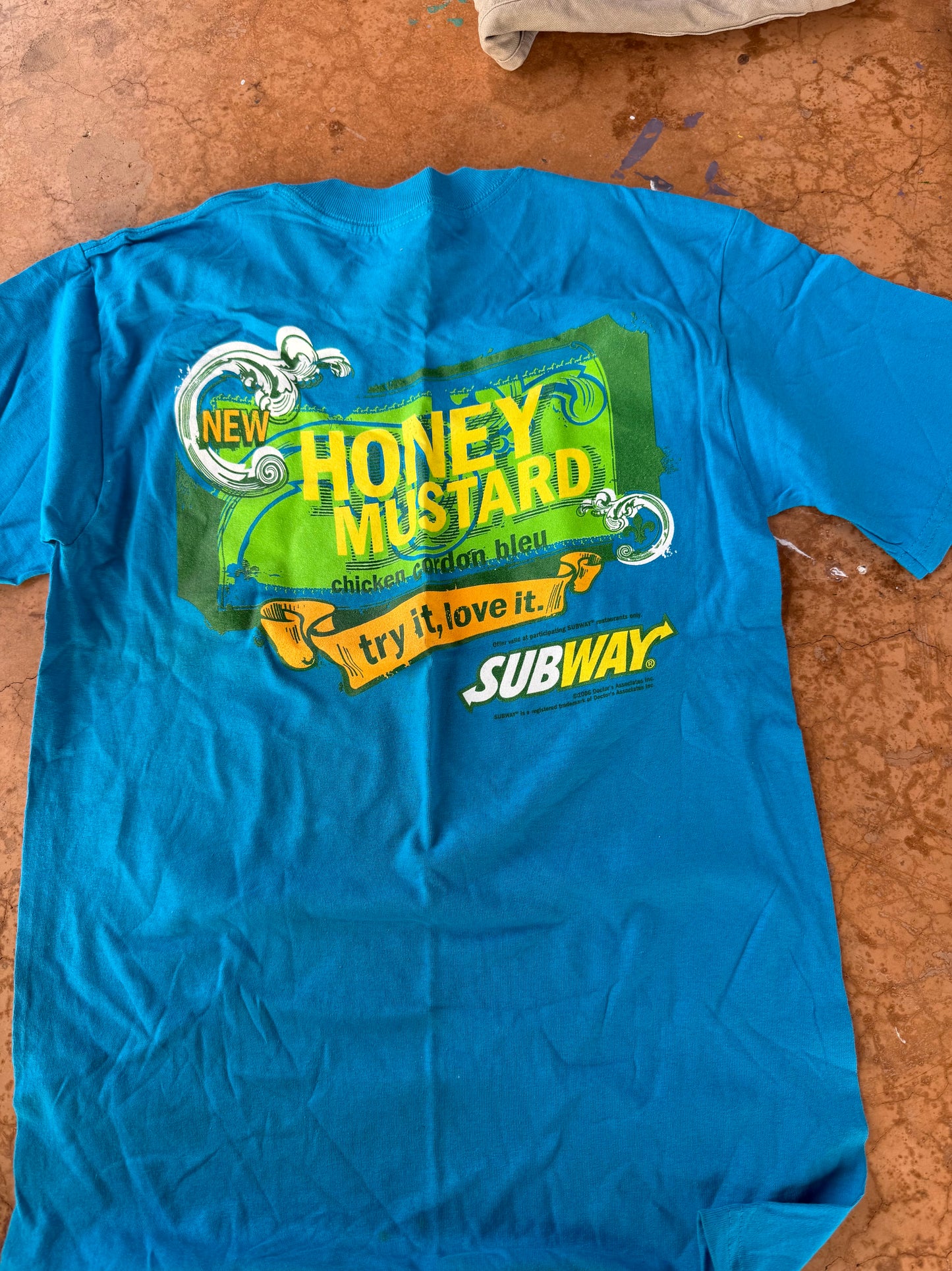 Subway tee shirt size Large New Has on it Honey Mustard try it love it  …