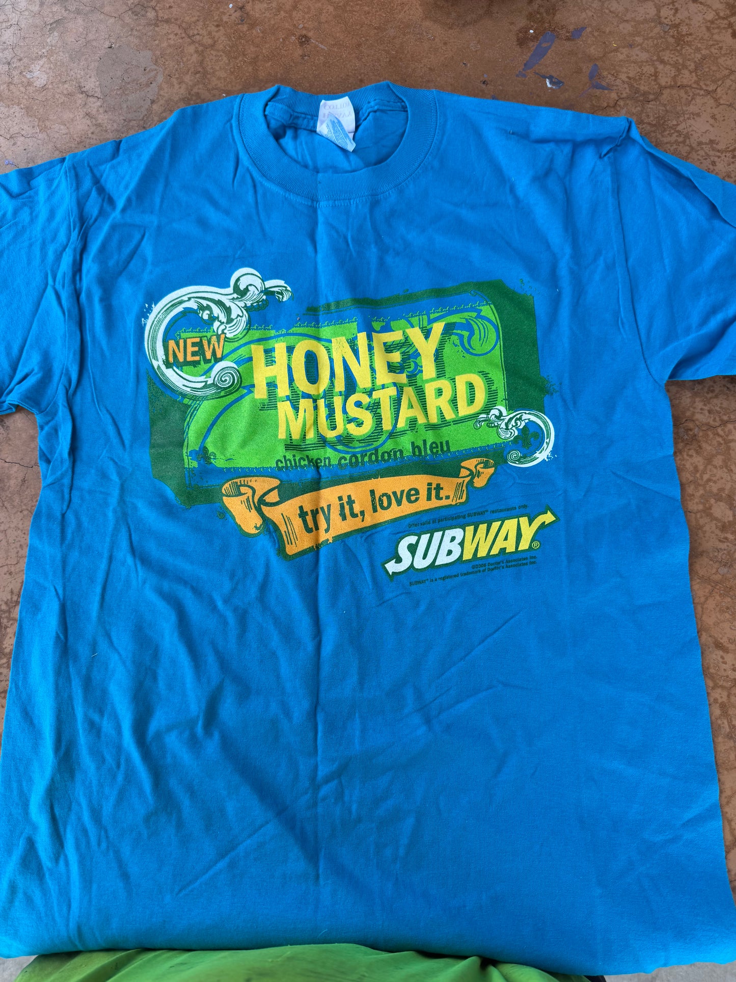 Subway tee shirt size Medium has Honey mustard try it love it New …