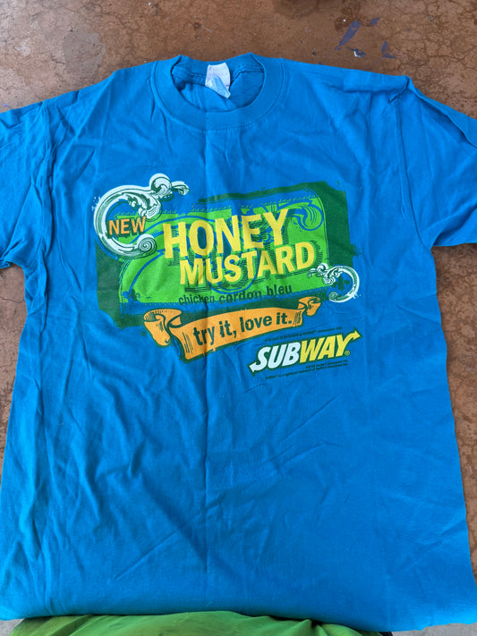 Subway tee shirt size Medium has Honey mustard try it love it New …