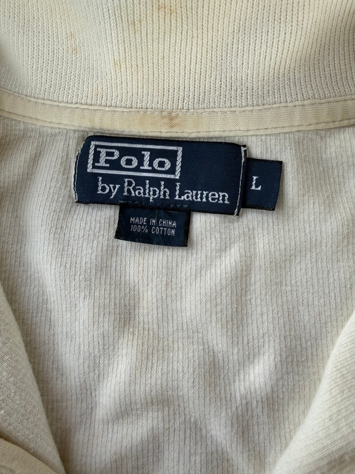 Ralph Lauren pull over polo sweater turtleneck white shirt sweater size Large tall …