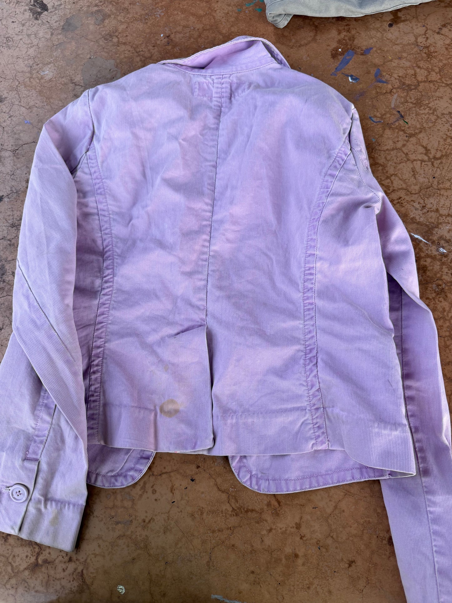Mossissue clothing business jacket lavender color long sleeve button up size Medium…
