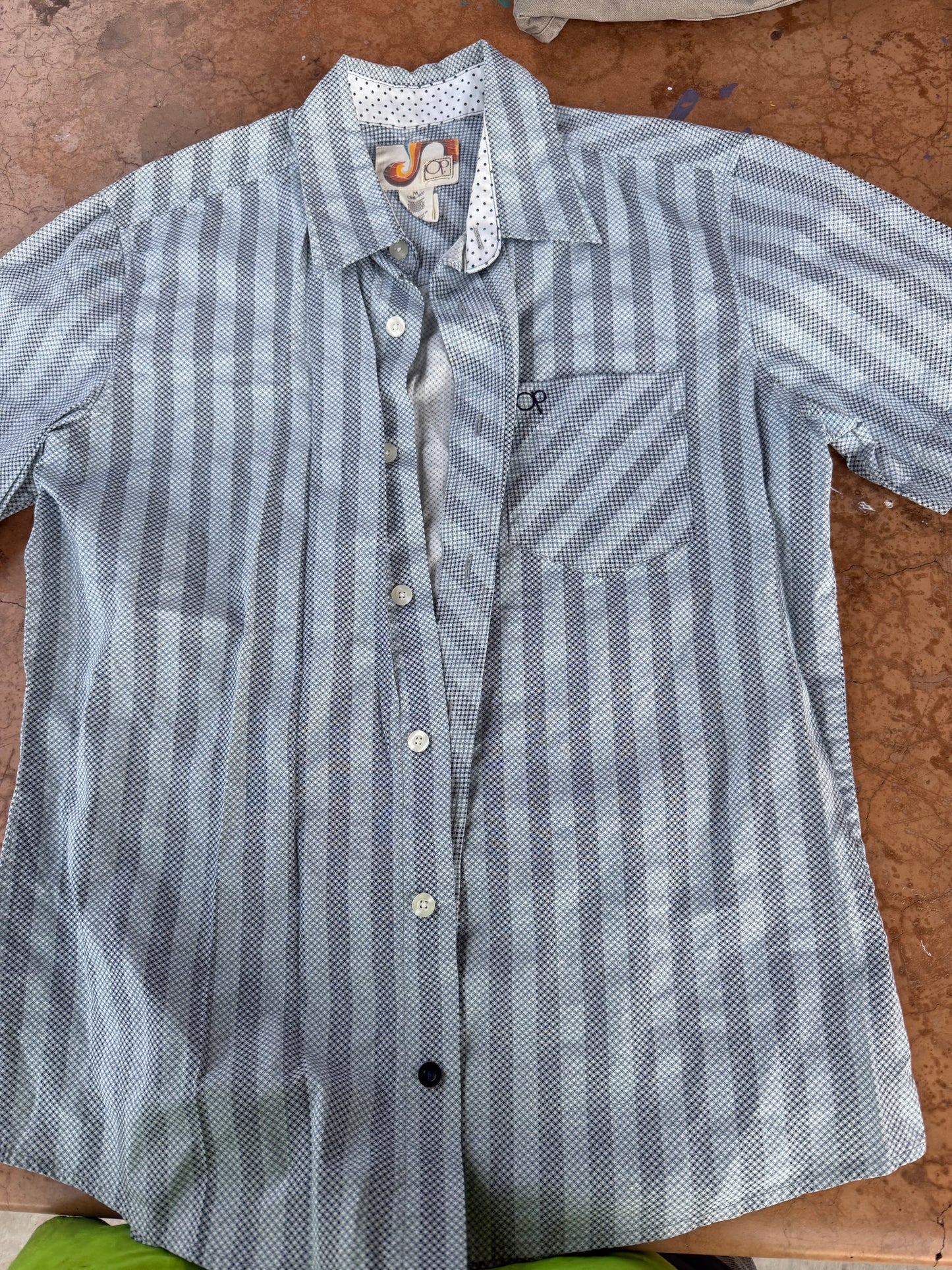 OP ocean pacific dress up shirt button down or casual size is Medium…