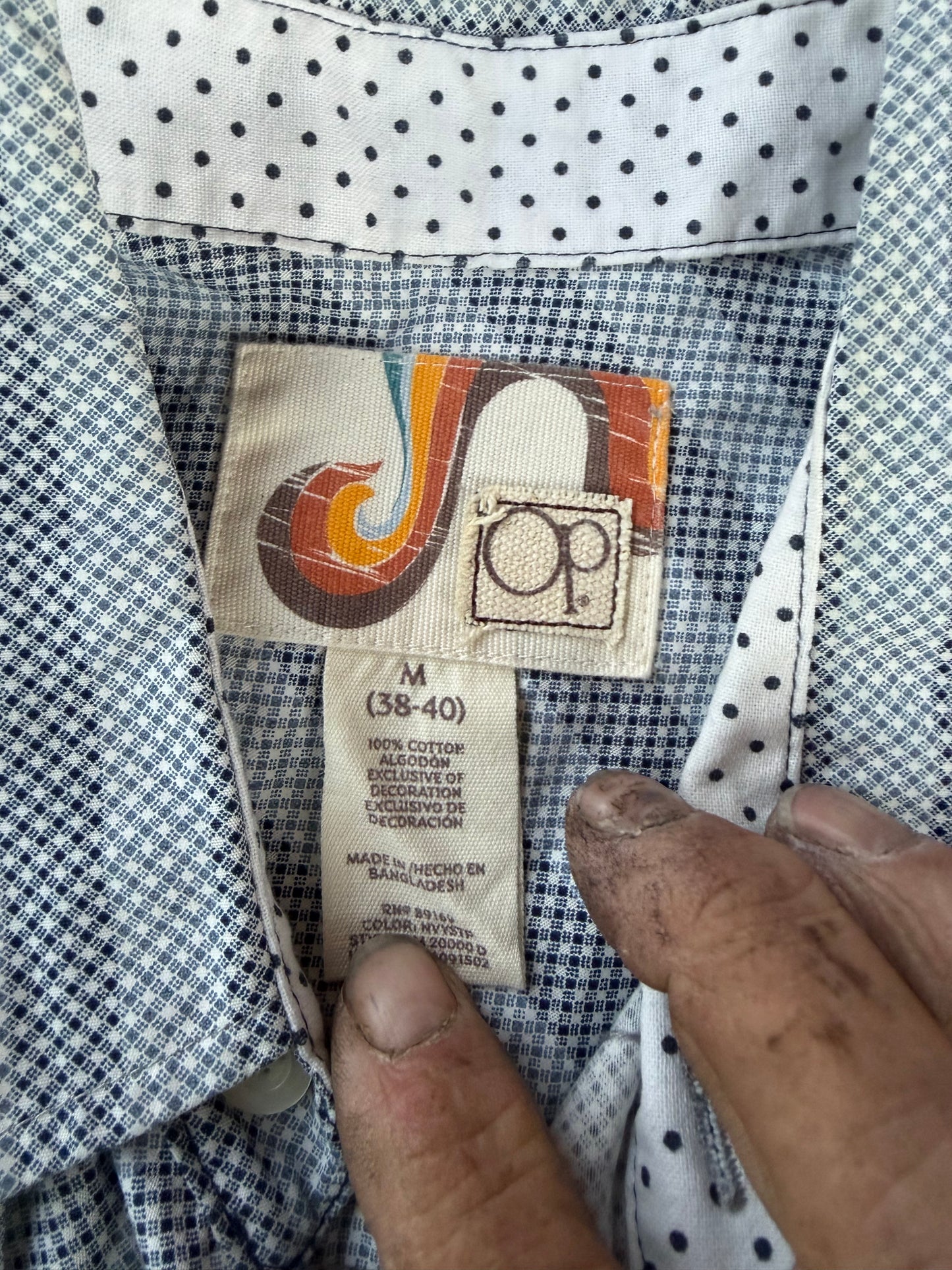 OP ocean pacific dress up shirt button down or casual size is Medium…