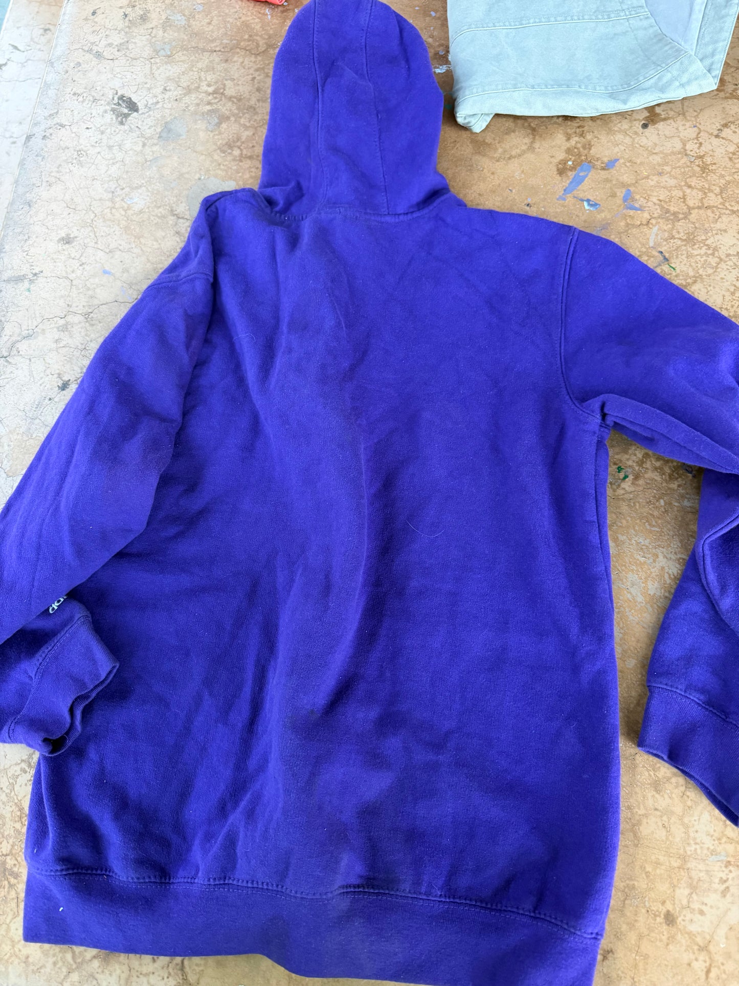 Adidas hoodie Lakers basketball hoodie purple size XL16  …