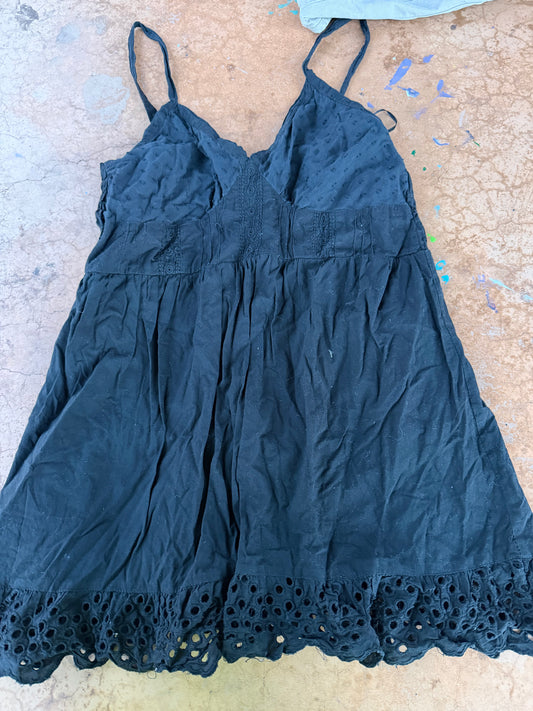 Angie company ladies sleeveless top shirt size medium black  cotton…