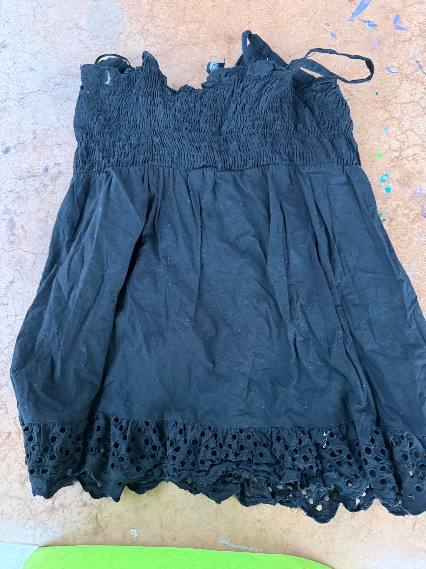 Angie company ladies sleeveless top shirt size medium black  cotton…