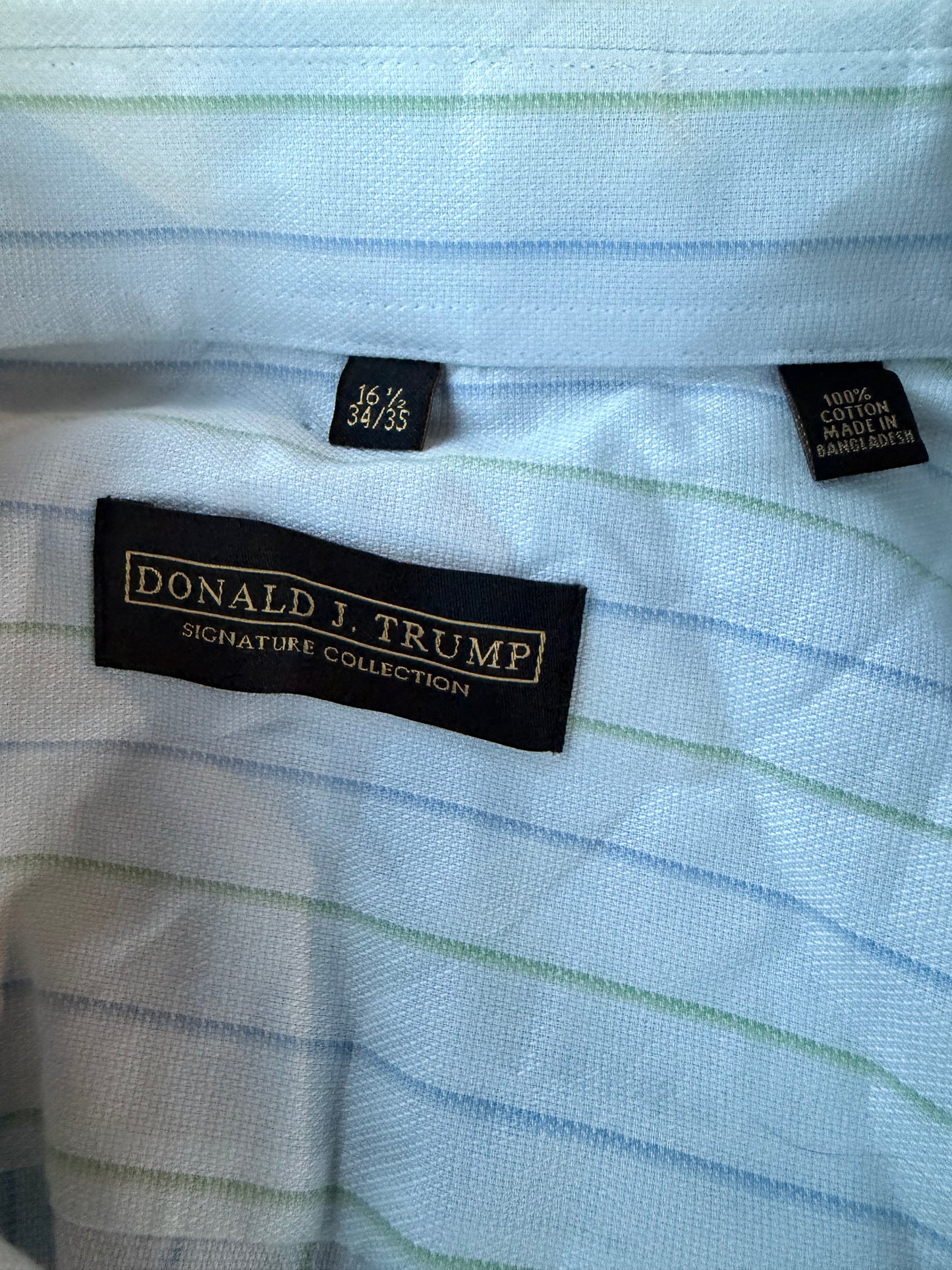 Donald T Trump Signeture series dress up shirt button down size XL 16.5 neck long sleeve shirt …
