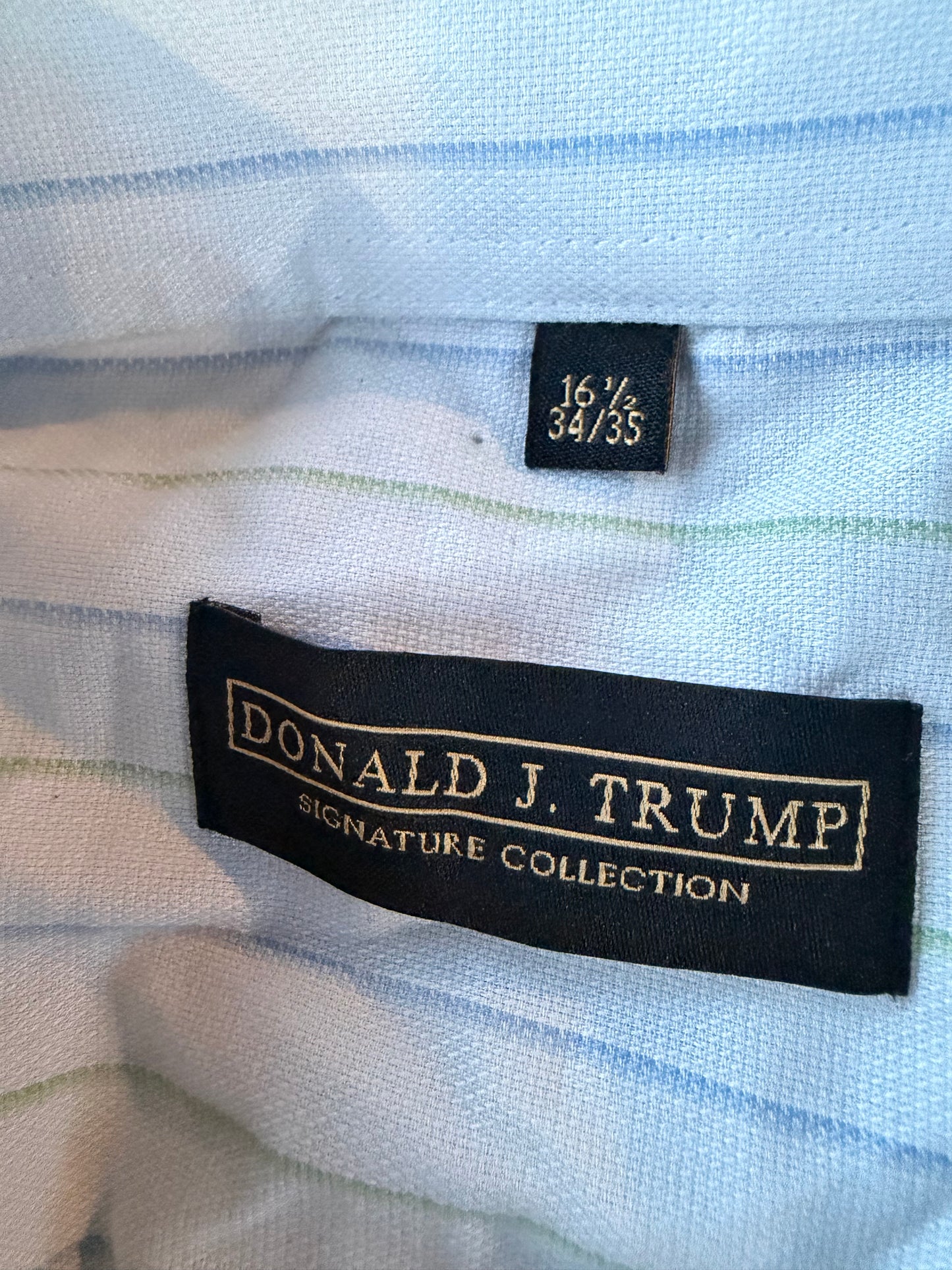 Donald T Trump Signeture series dress up shirt button down size XL 16.5 neck long sleeve shirt …