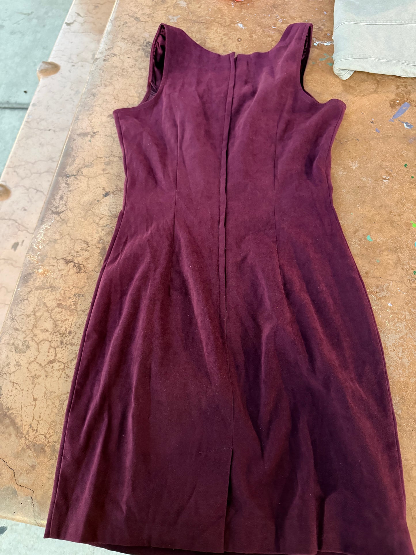 Kathy Ireland business suit dress maroon color size is  6 …