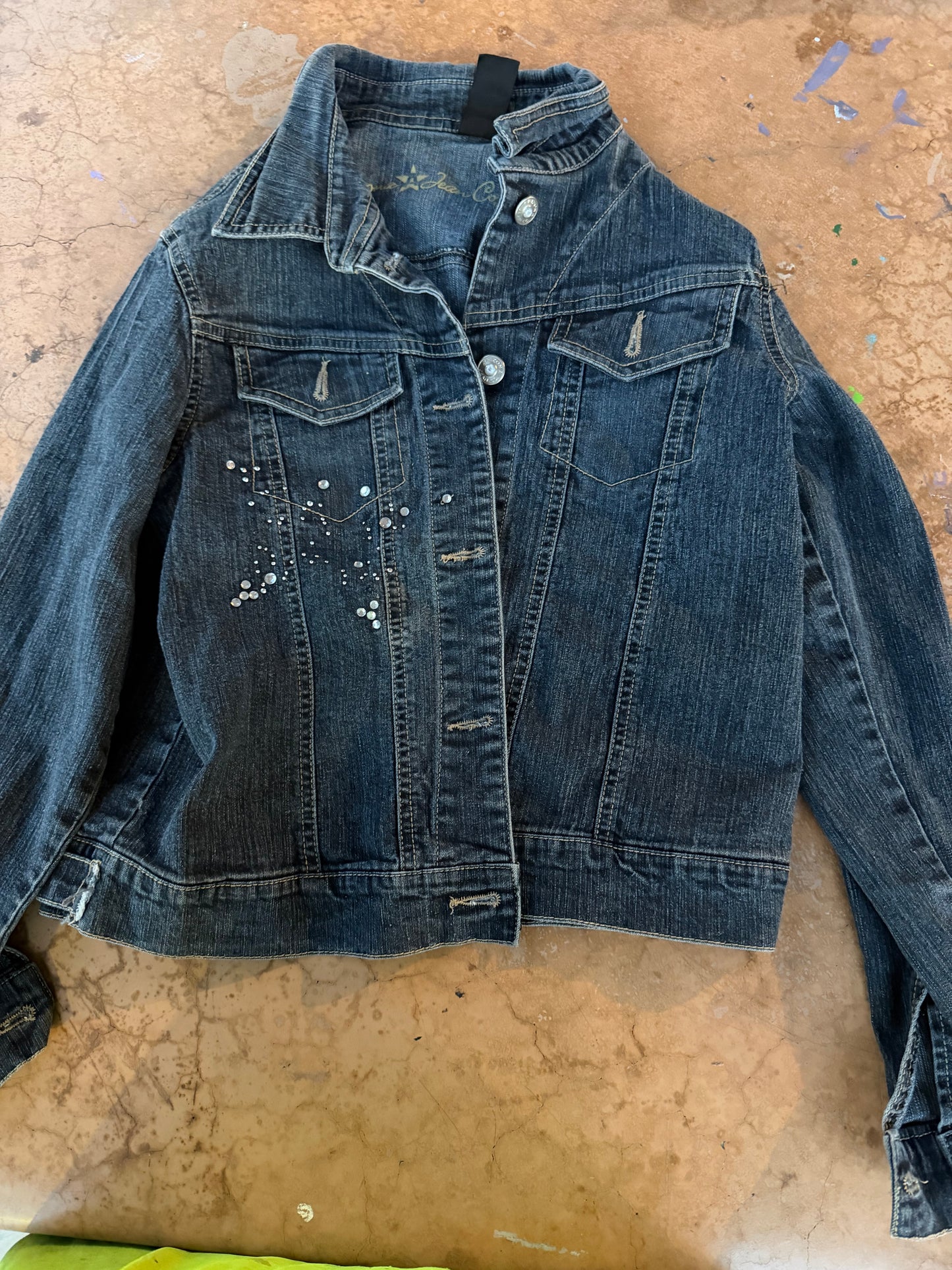 Arizona jeans company Levi jacket ladies size L with sparkles…