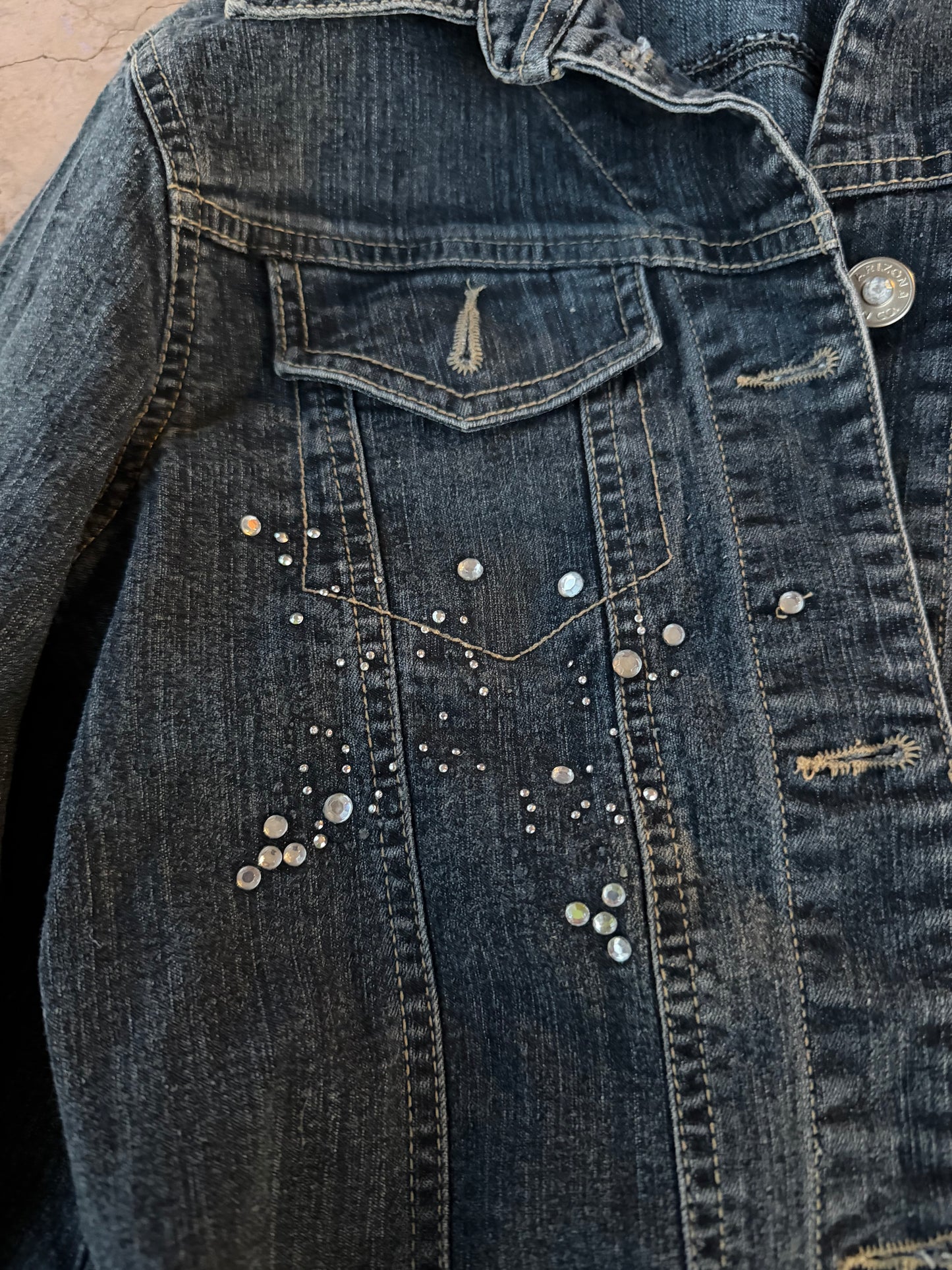 Arizona jeans company Levi jacket ladies size L with sparkles…